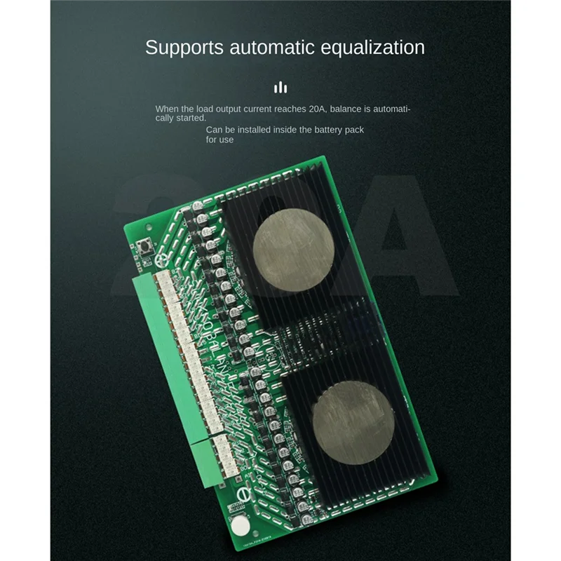 8A Active Equalizer Balancer 3S 4S 6S 7S 8S 12S 14S 15S 16S 17S 18S 19S 20S 24S BMS Lifepo4/Li-Ion 5A Capacitor(5A 4S)