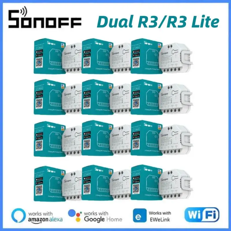 

Смарт-выключатель SONOFF DUALR3/R3 Lite с поддержкой Wi-Fi