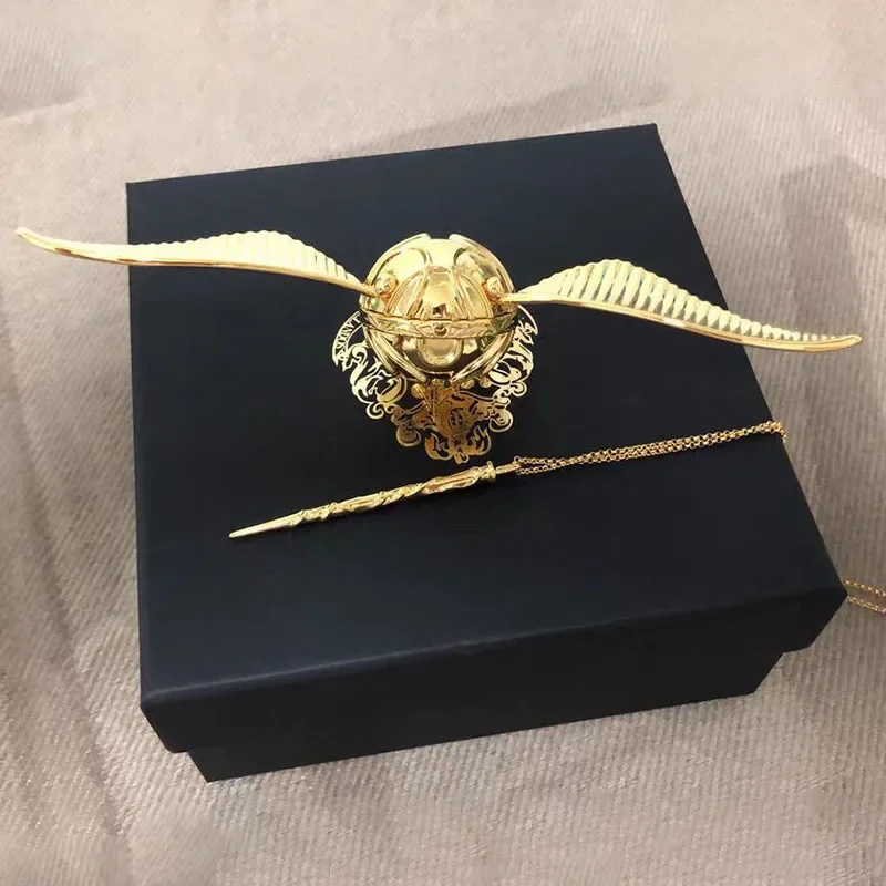 Jewelry Box Storage Golden Snitch Ring Boxes Wedding Souvenirs Birthday Rings Display Holder Organizer Accessories for Women
