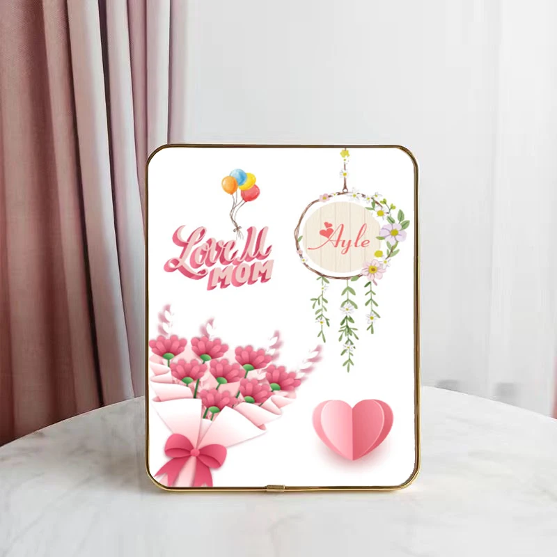 

Love Mom Custom Name Print Panels With Frame Painting For Mother Day Birthday Gift art Poster Bedroom Decor