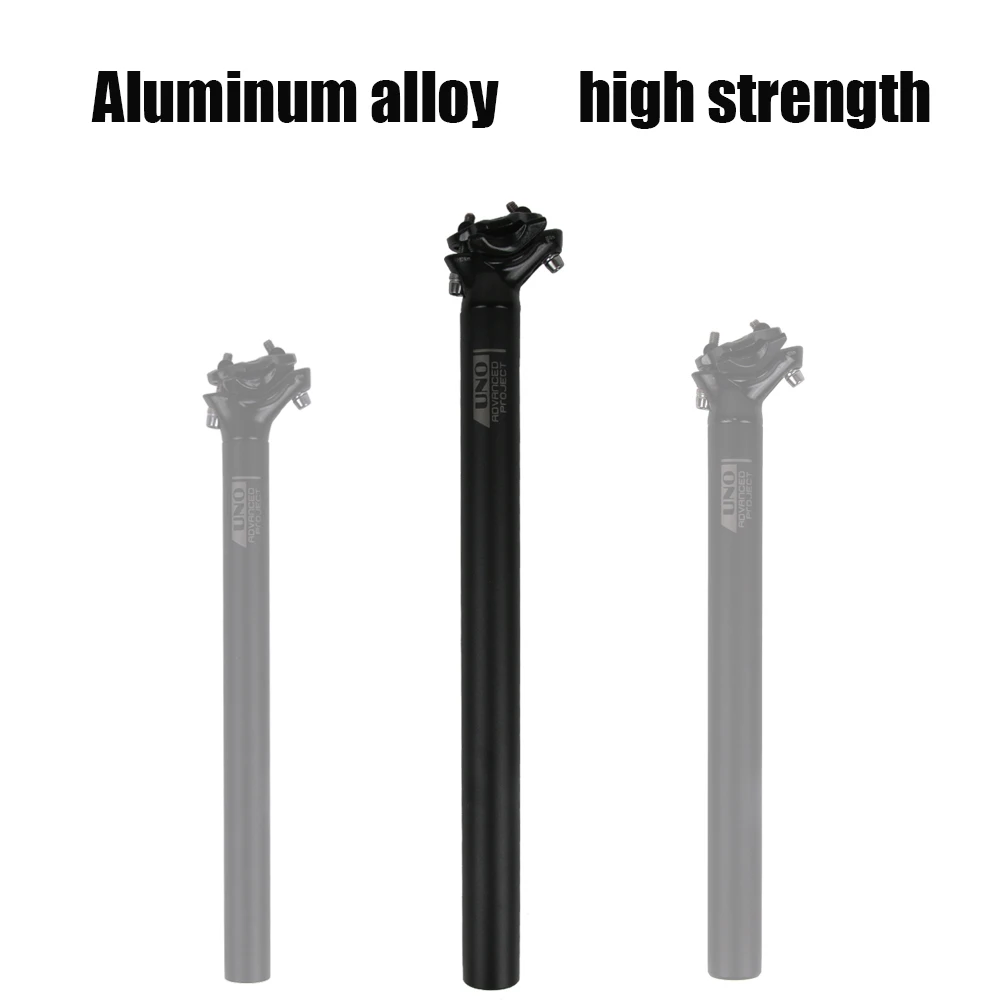 UNO Mountain Bike Seatpost 27.2/30.9/31.6MM 350/400MM Seat Post Tube Aluminum Alloy MTB Road Cycling Bicycle SeatPost Bicycle Pa