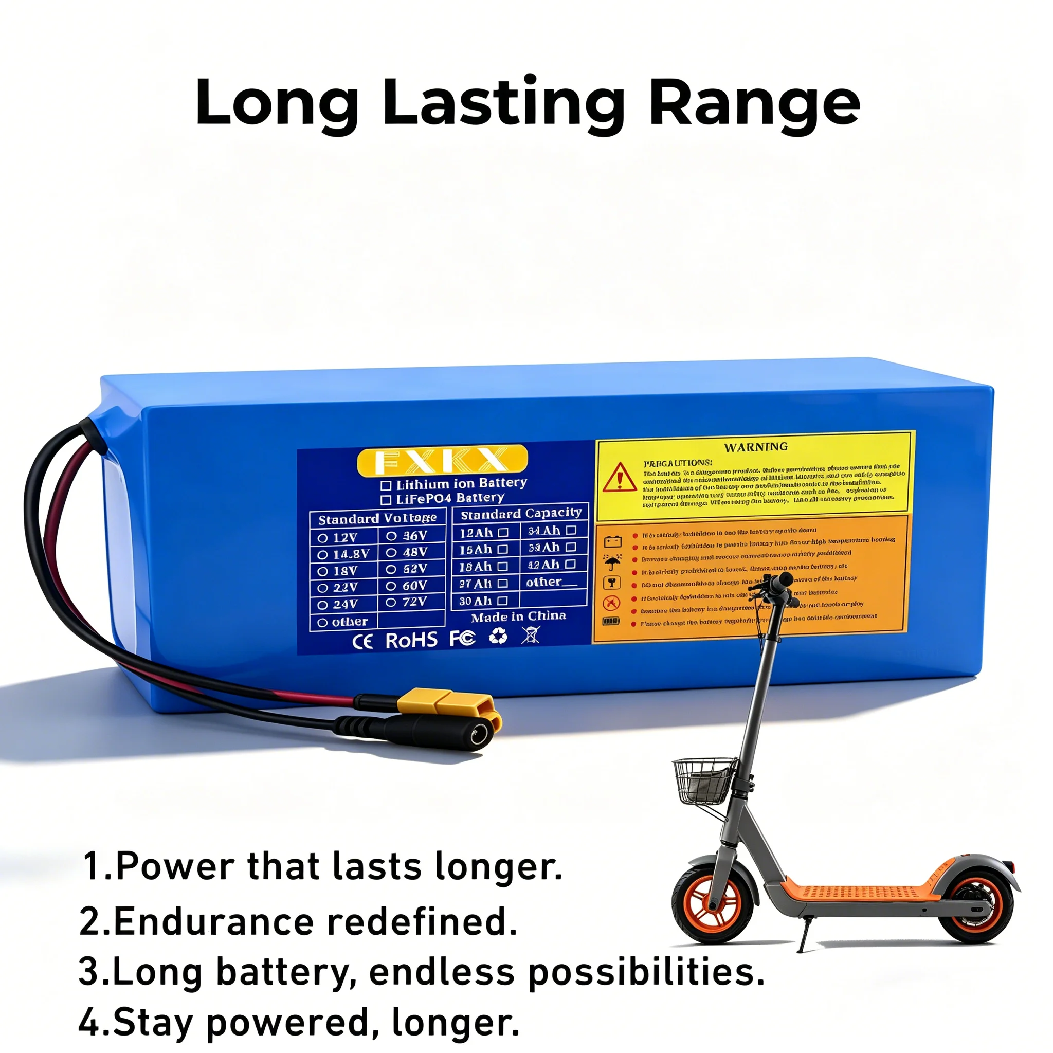 36V 전기 스쿠터 배터리 10S3P 10Ah 18650 등급-A 셀 500W-1000W 내장형 BMS XT60 JST 장거리 안전하고 내구성이 뛰어남