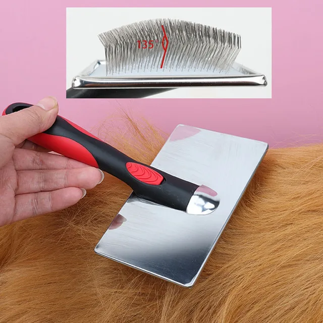 Pet Dog Hair Removal Needle Comb Fur Trimming Brush Grooming Tool Massage Tool Pet Hair Removal Needle Comb Fur Cleaning Brush 4