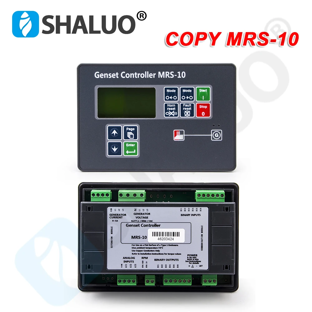 

MRS10 MRS16 Diesel Generator Controller Panel ComAp InteliLite 4 MRS10 Remote Auto Start LCD Display Control Module