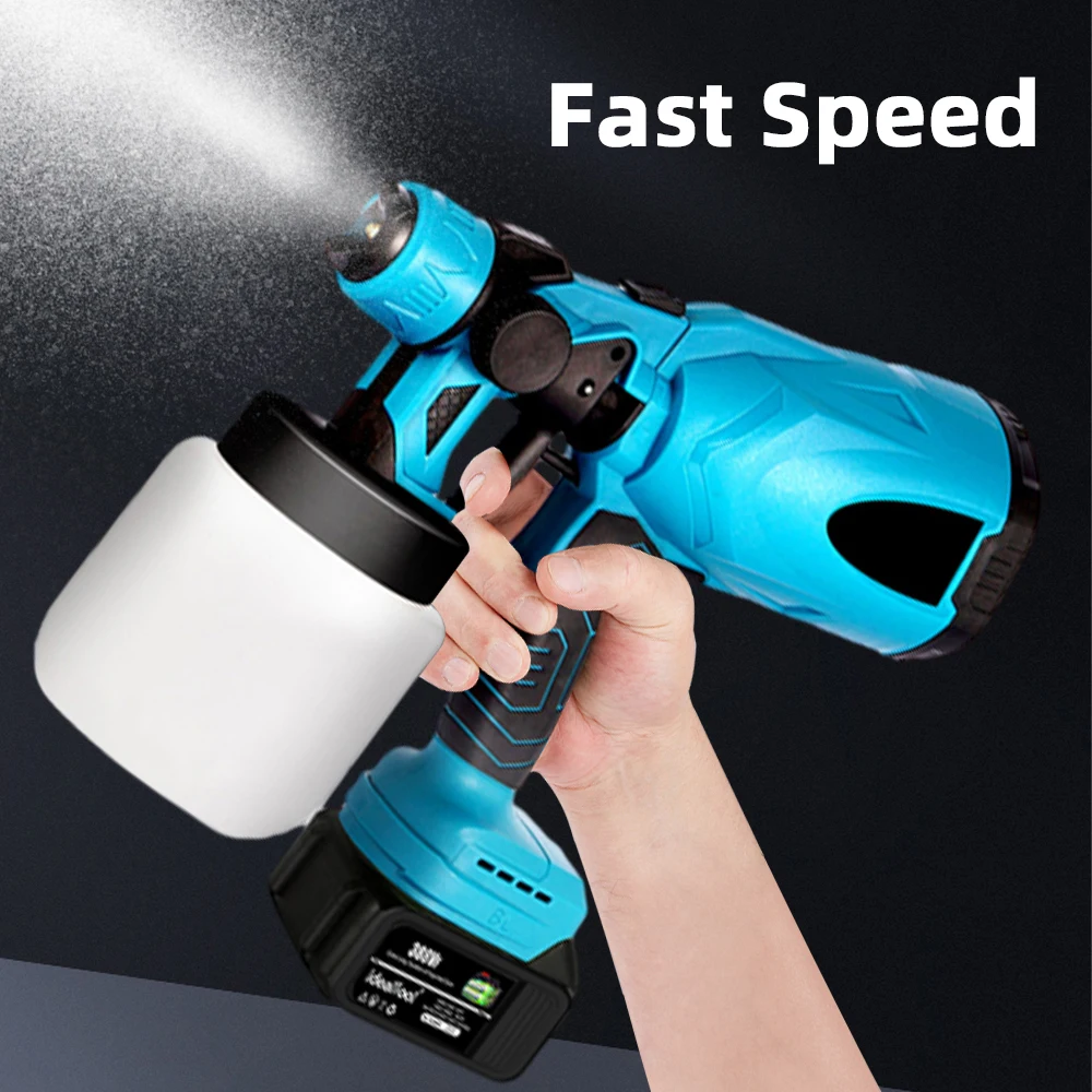 ElectricSprayGunCordlessHighPressurePaintSprayerAutoFurniture