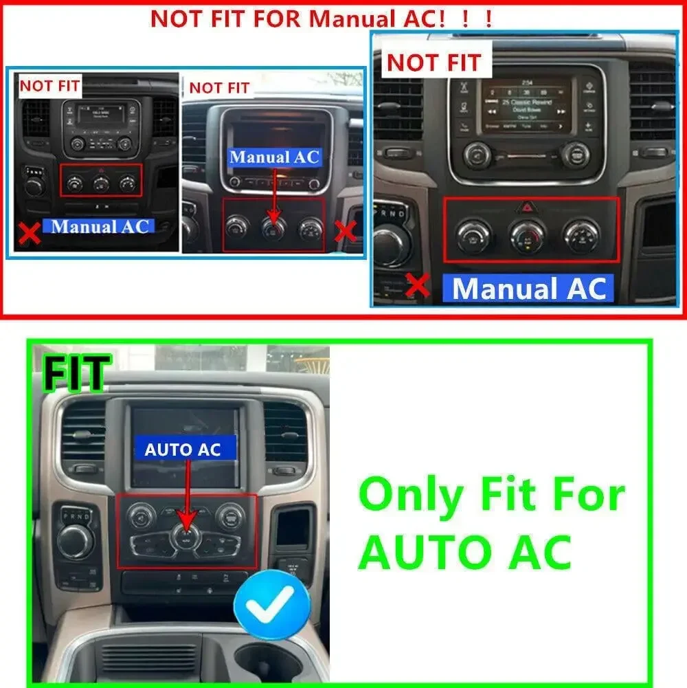 9Inch Car-play Car Stereo Radio GPS Navigation Compatible for Ram 1500 2500 3500 2013-2019 Android 13