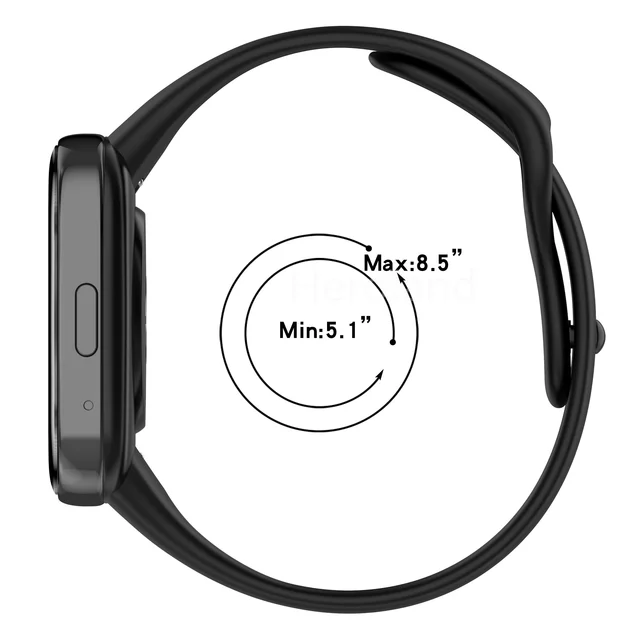 GIOPUEY Correas Compatible con Redmi Watch 3 Active, [2 in 1] TPU