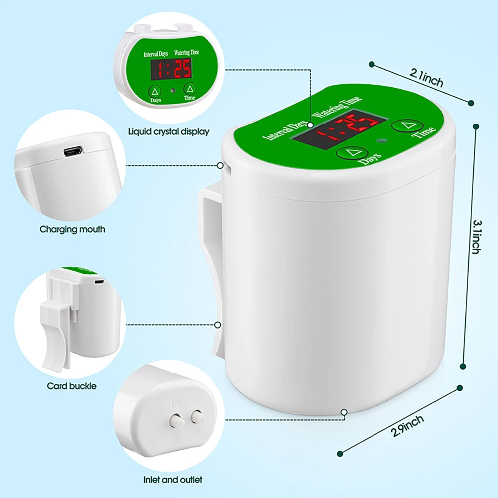 Indoor USB Charging Design Automatic Watering System Drip Irrigation Kit Self Watering Device For 8 Potted Plants