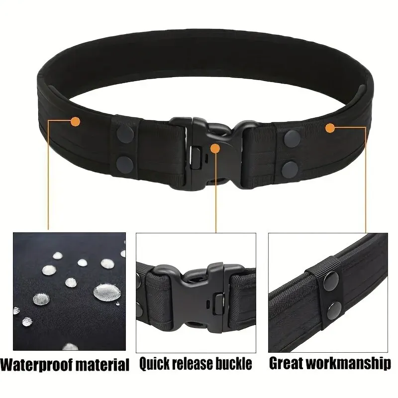 Canvas Belt 130cm Unisex Quick-Release Machine-Washable Braided Design