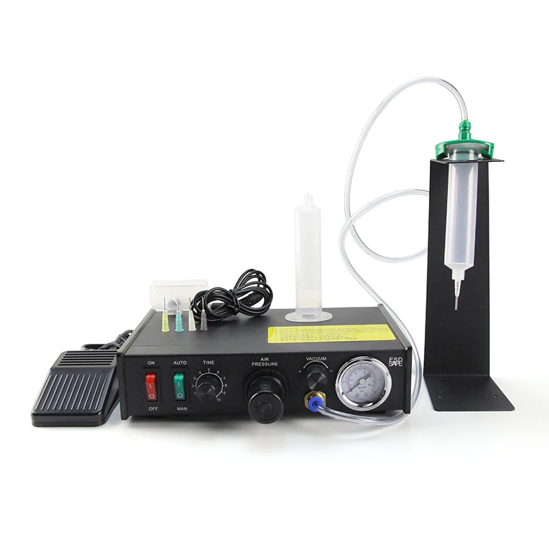ZB982 220V Semi-Automatic Glue Dropper Electronics Industry Liquid Dispensing Machine Manual Precision Glue Injection Machine