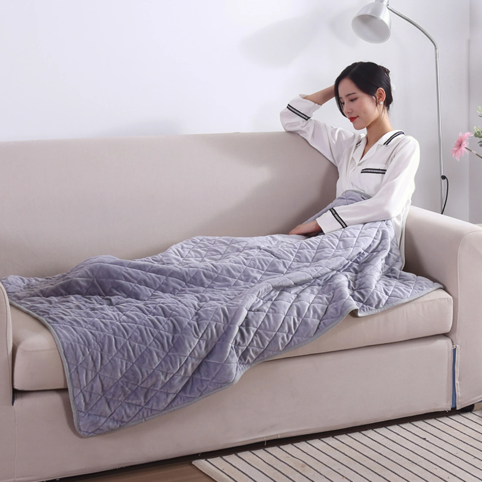 Wearable USB Electric Blanket Heating Blanket with Timing Function 3 Gear Adjustment Wearable USB Electric Blanket Heated Shawl 3