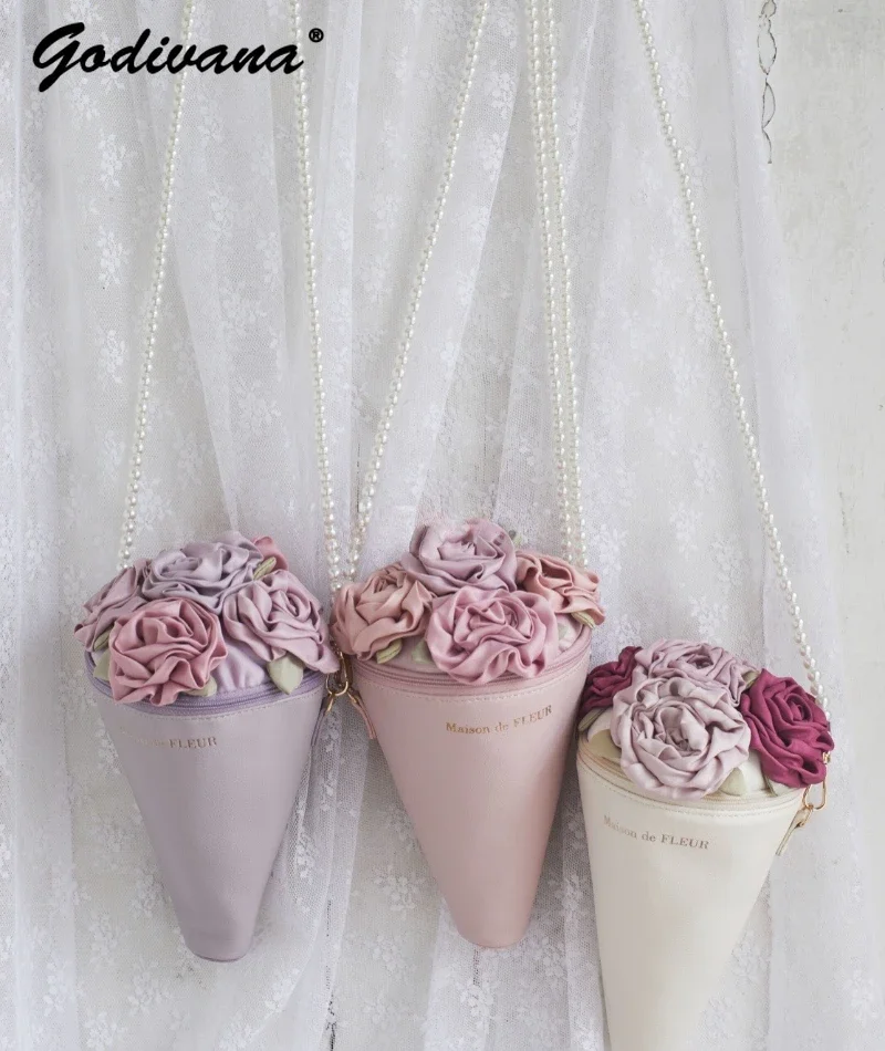 japanese-style-fashion-women-girls-satin-rose-flower-leather-pearl-chain-crossbody-bag-ice-cream-mini-bag