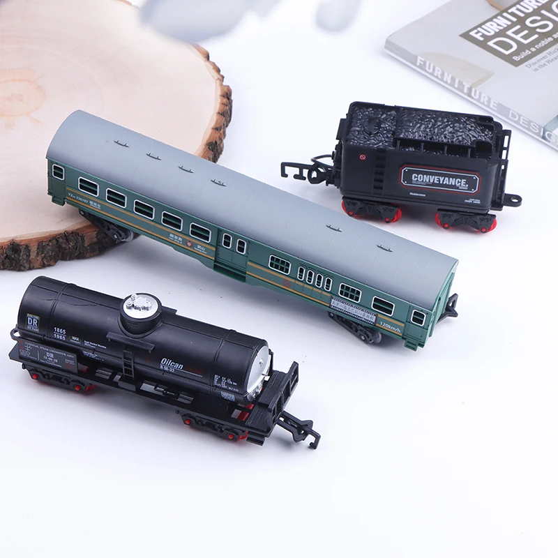 Train Track Cargo Car Carriage Wagons Models Guage Accessories DIY Toy Classic Electric Trains Rail King Railway Trian Track Set v2 aluminum plate y carriage accessories scs8uu linear bearing alloy belt holder clip screw for cnc prusa i3 heatbad parts