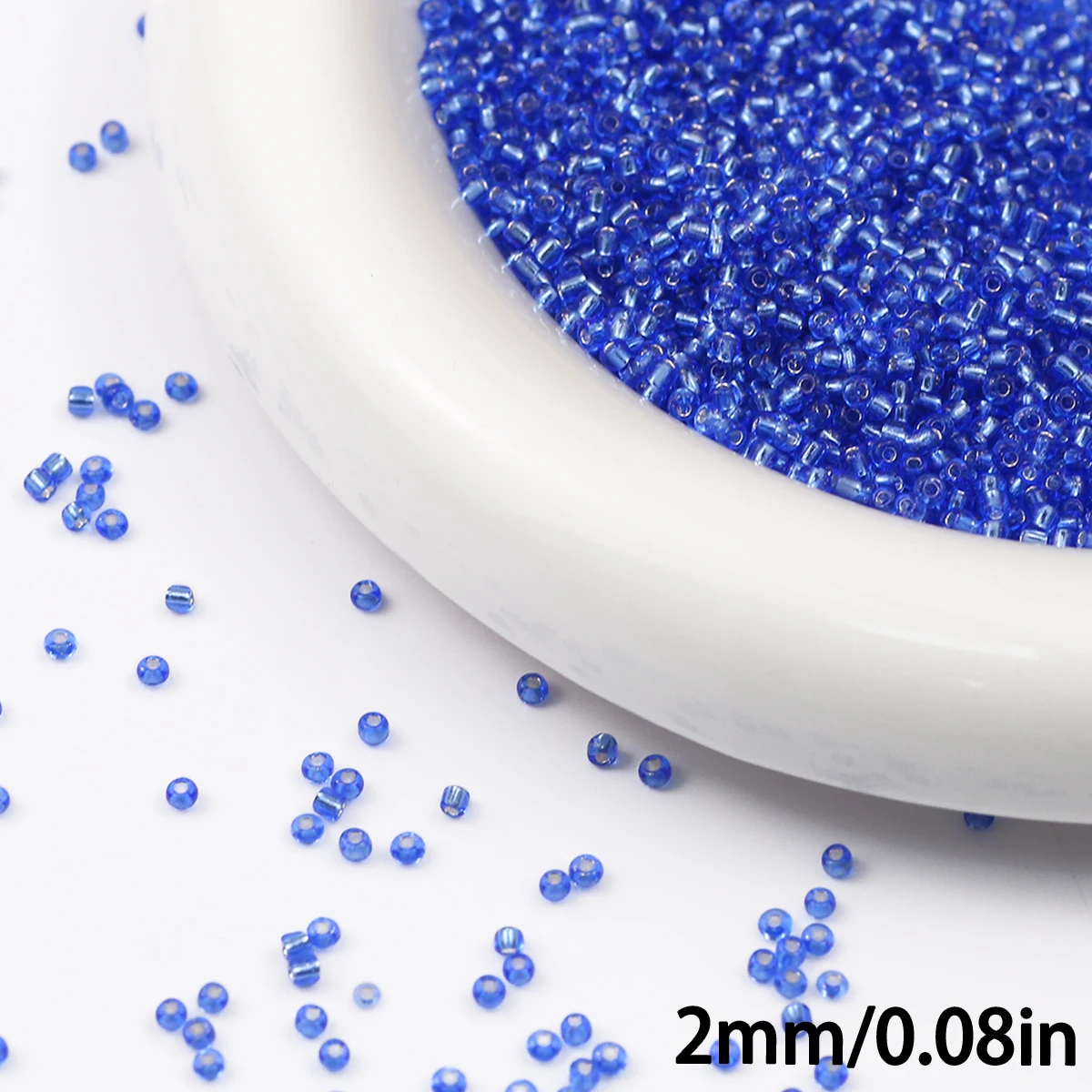90g Transparent Glass Seed Beads for Jewelry Crafting and DIY Projects