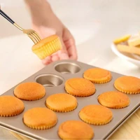 Cupcake Pan Muffin Tray Cupcake Mold Muffin Pan Carbon Steel Baking Pan Non Stick Bakeware Biscuit Pan Microwave Cake Mould 3