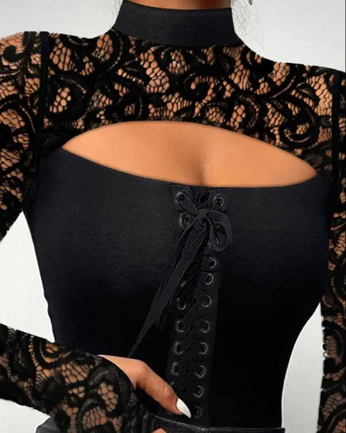 Fashion Woman Blouses 2022 Rhinestone Sexy Cold Shoulder Skinny Top Elegant Long Sleeve T-Shirt Chic All-Match Daily573_voghion.com
