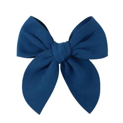 Vibrant Cotton Bow Hair Clip - Handmade Hair Accessory (37)