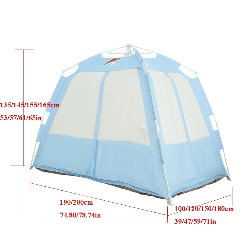 Fully Automatic T/C Fabric Children's Bed Tent In Winter Home Adults Sleep Indoors Keep Warm Thicken Heat Preservation Anti-Cold