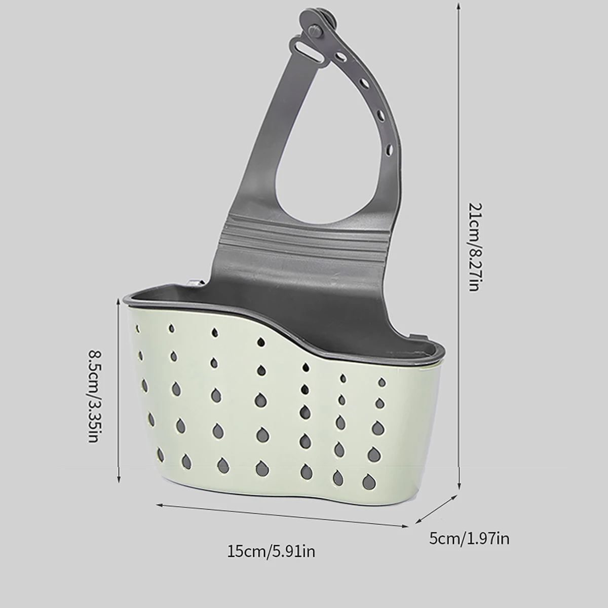 Home Storage Drain Basket Kitchen Sink Hanging Bag Adjustable Soap Sponge Hanging Drain Basket Bag Kitchen Accessories