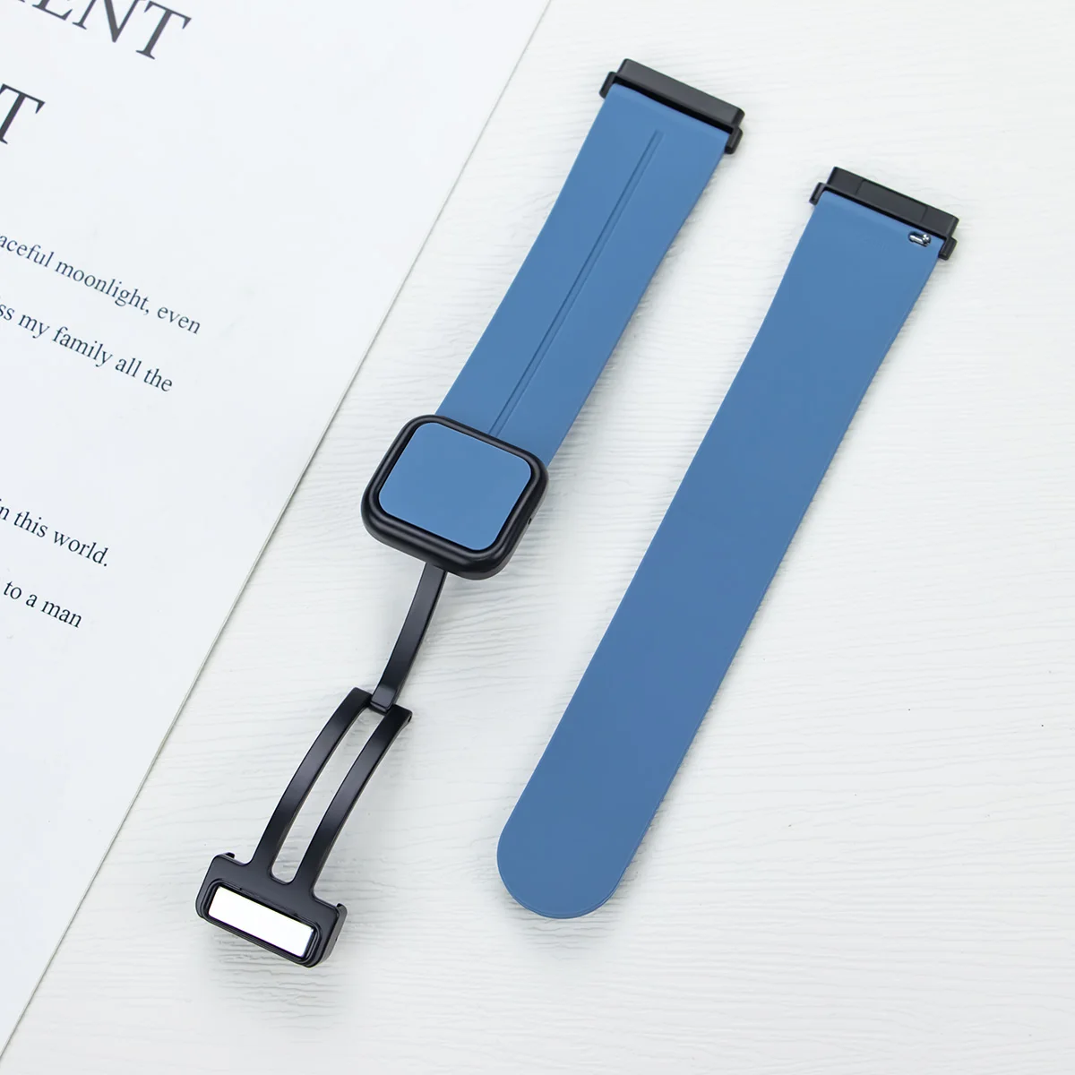 Enhanced Magnetic Buckle Silicone Sports Strap