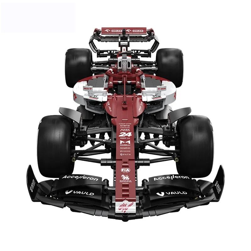 Auto da corsa tecnica 64005 Alfa Romeo Team ORLEN C42 2022 Modello 1868PCS Building Blocks, Modello di auto sportiva per i fan delle auto muscolari  26
