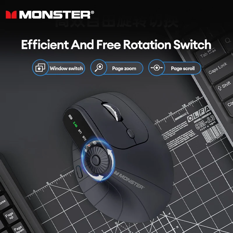 ②VALIEM MONSTER MOUSE Lサイズ MONSTER LED OPTICAL GAMING MOUSE 2MNGM0706BOBL Color