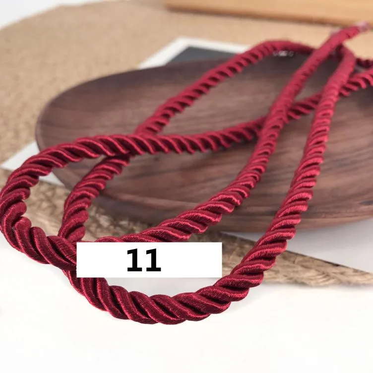5m 3mm Three-Strand Colorful Polypropylene Rope for Rustic Home Decor & DIY Projects