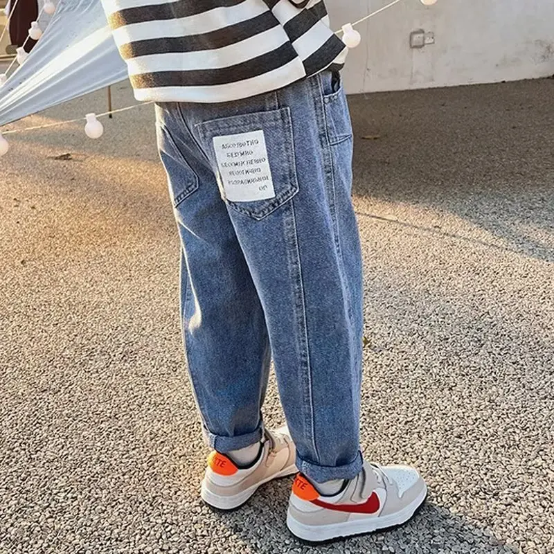 Boys Jeans Kids Pants Big Boy Trousers Jeans For Children 11 12 Years Summer