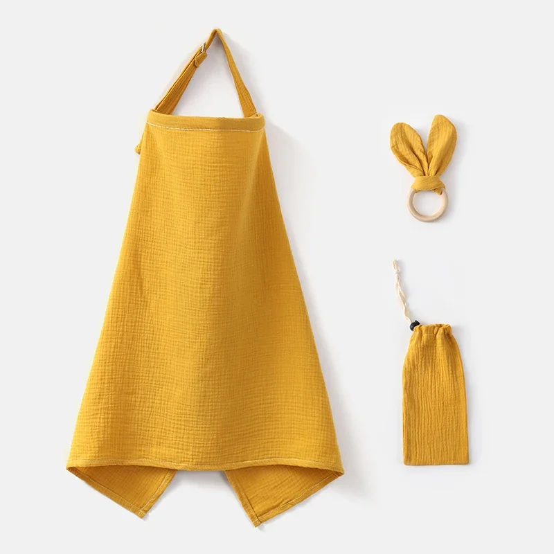 Set of 3 Breastfeeding Nursing Towel for Outdoor Cotton Gauze Breathable Private Mother Feeding Cover Clothes Nursing Accesories breastfeeding cover nursing towel breastfeeding maternity clothes
