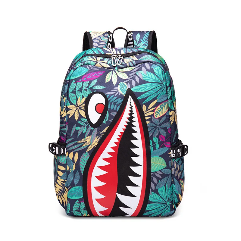 Backpack Elementary Bookbag Travel Rucksack Cartoon Shark Print Primary School Student Satchel Backpack Mochila Infantil 6