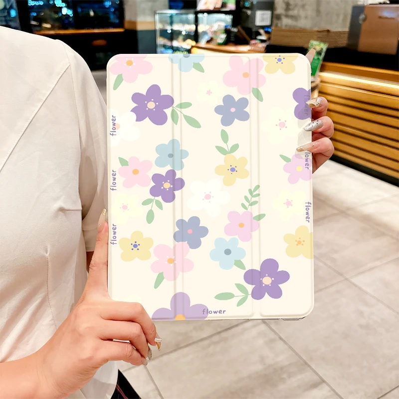 Purple Floral Tablet Case