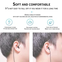 In Ear Single Earbud Colied Headset 3.5mm Headphone Single Side Earphone Noise-cancellation Ear Bud for One Ear 2