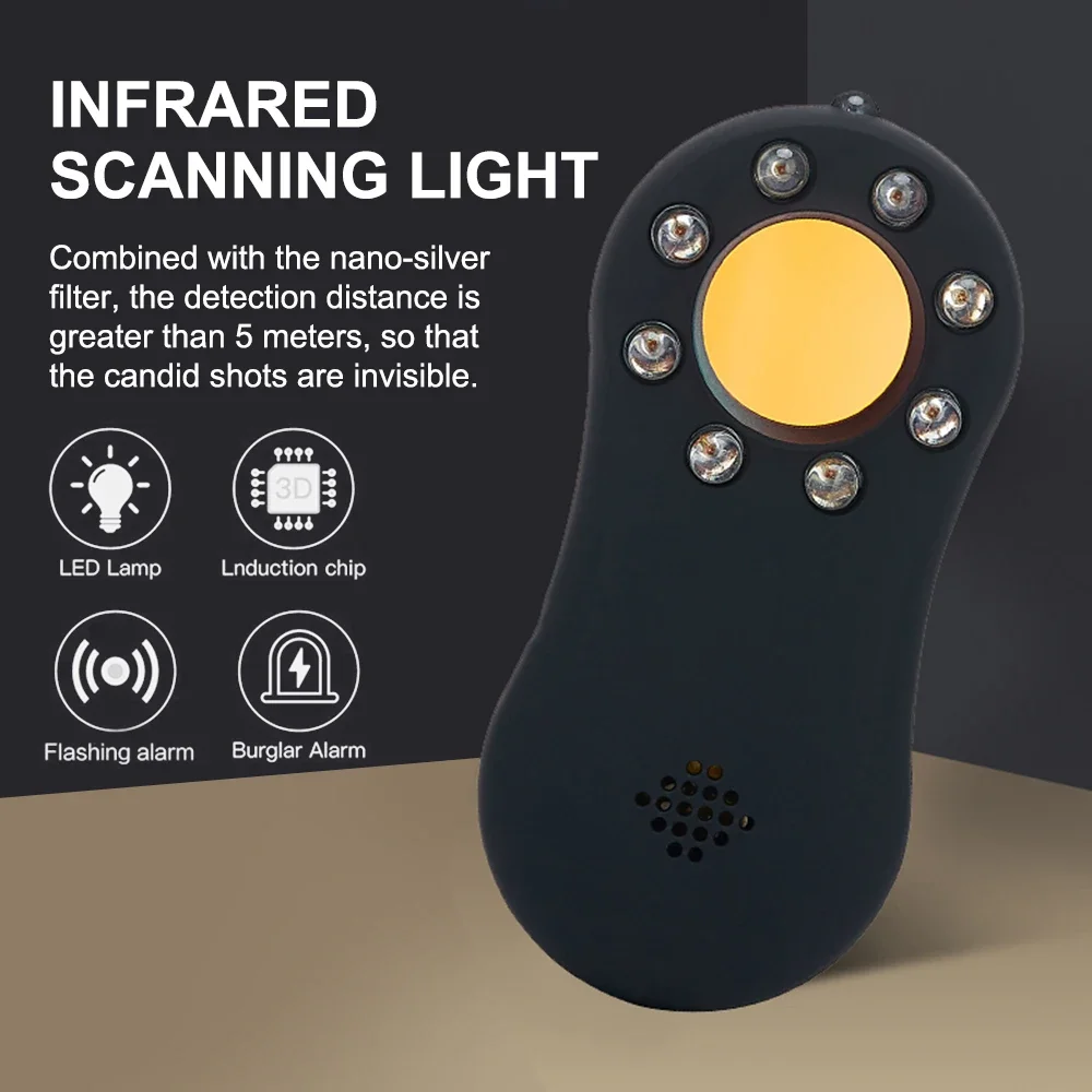 Multi-Function Mini Wireless Camera Device Finder GSM Signal Detector Anti-Candid Privacy Security Protect Vibration Alarm