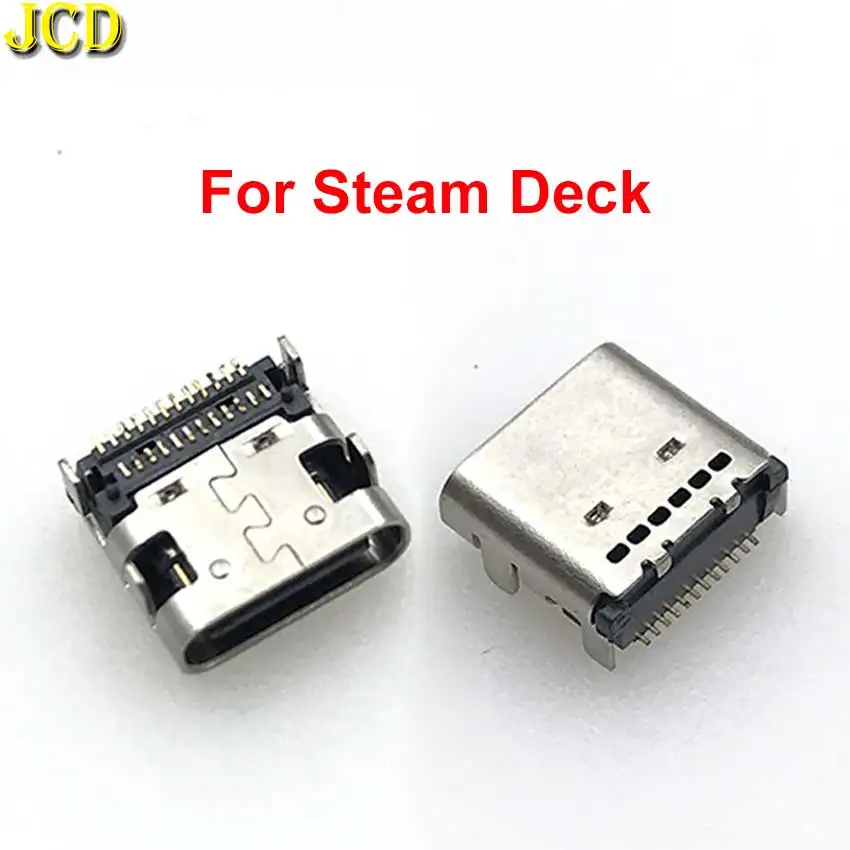 JCD 1Piece Power Jack Female Socket For Steam Deck Type-C USB Charging ...