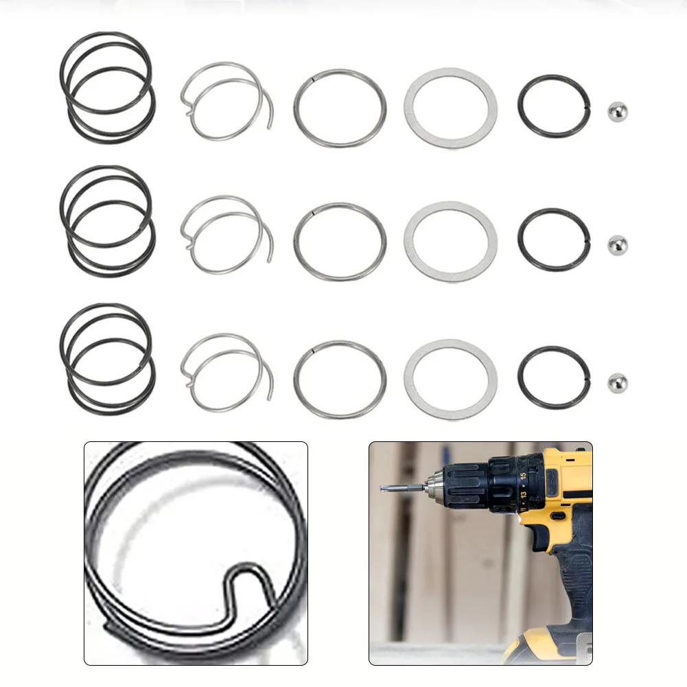 3set Spring Kit tool With Steel Ball Driver N078434 N089668 20V Wrench Spring Parts Workshop Equipment Power Tools Accessories