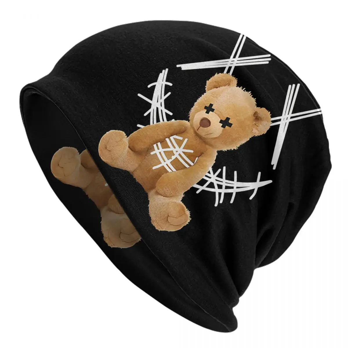 

Cool Smiley Thin Skullies Beanies Fashion Caps For Men Women Teddy Bear Ski Caps Bonnet Hats