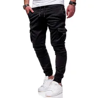 Men Casual Sports Pants Sweatpants Male Hip Hop Harem Pencil Pants Trousers Size S-3XL 5