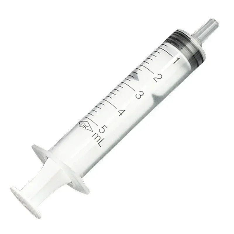 10pc Disposable Plastic 5ml Syringe Needle Free Laboratory Measurement Small Pet Food Feeder (needle Free)