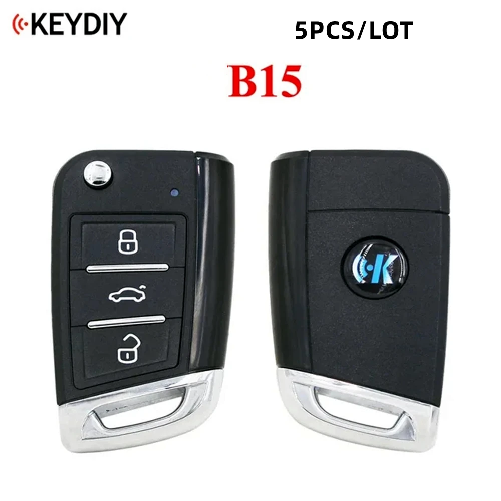 

Универсальный Автомобильный ключ KEYDIY B15, модель B15 с дистанционным управлением, с 3 кнопками, для KD900, KD900, URG200, Mini KD /LOT, 5 шт.