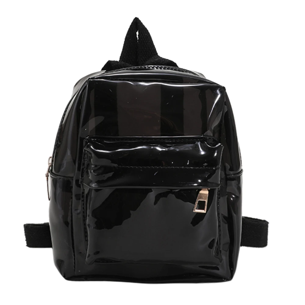 Mini Transparent Women Backpack Fashion PVC Cute Kids Girls Student School Bags Double Shoulder Knapsack for Trip 