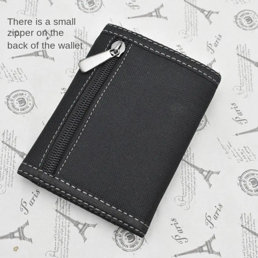 Leder RFID Vintage Brieftasche Männer mit Münz tasche kurze Brieftaschen kleine Reiß verschluss Brieftasche mit Karten haltern Mann Geldbörse – Detail 3