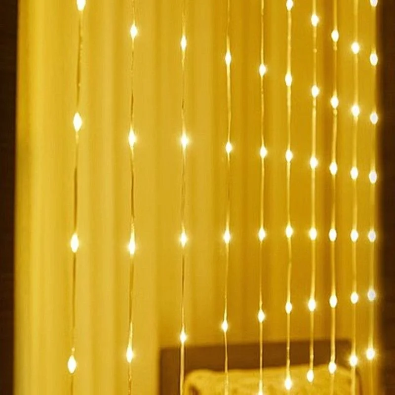

6/4/3M LED Curtain Garland on Window USB String Lights Fairy Festoon Remote Control Christmas Wedding Decorations for Home Room