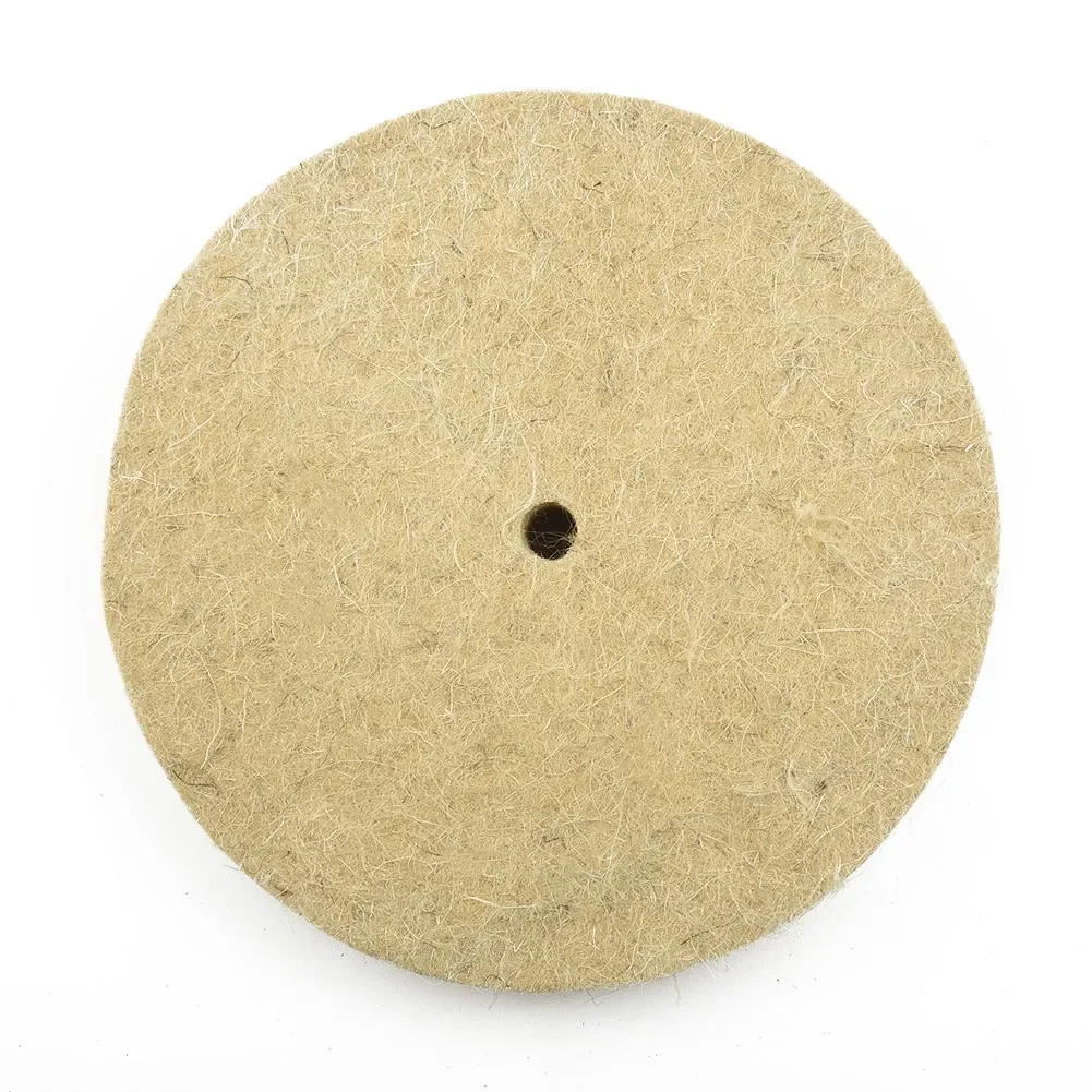 양모 펠트 폴리싱 버핑 휠, 골드 실버, 주얼리 미러 폴리싱, 버퍼 폴리셔 연마기, 6 인치, 150mm, 1 개