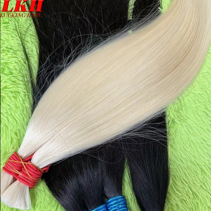 10A Raw Vietnamese Indian Russain Straight Natural Hair Remy Virgin Braiding Blonde 613 Human Hair Bulk Extensions Bundles