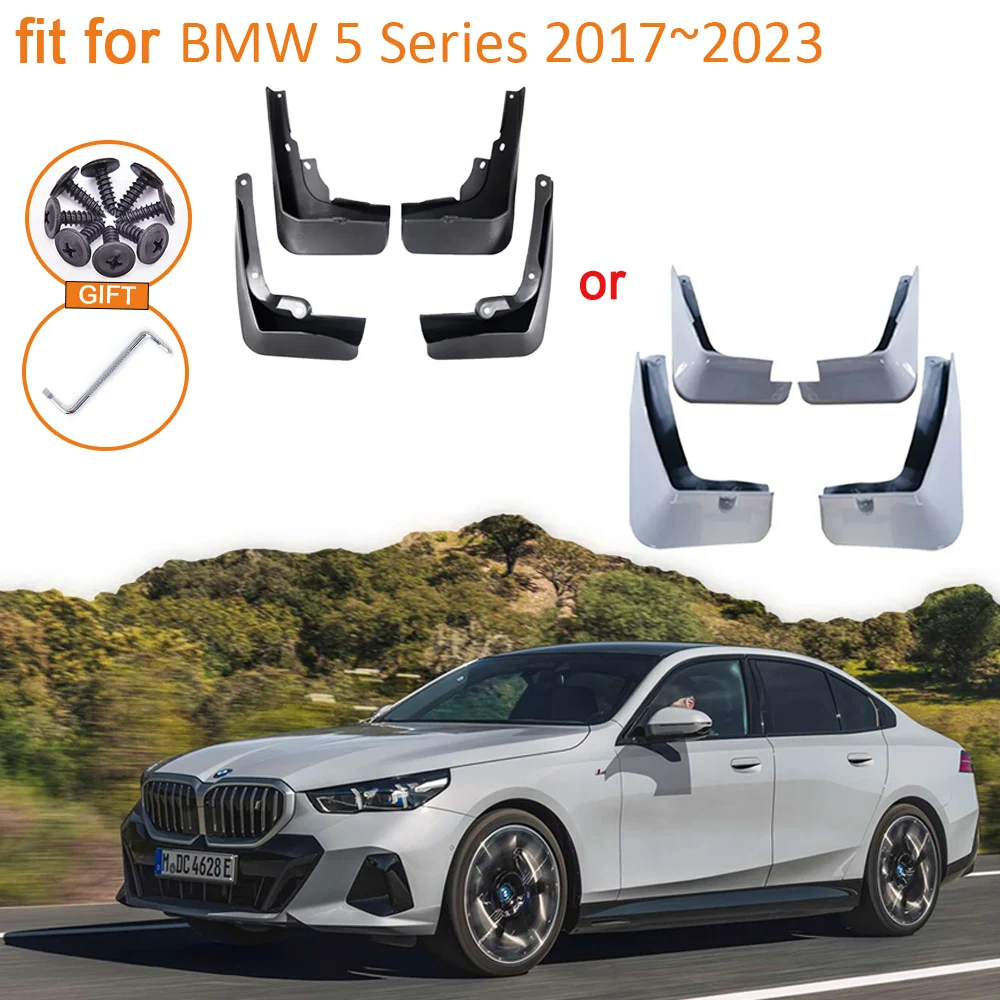 

MudFlap for BMW 5 Series G30 2017 2018 2019 2020 2021 2022 2023 Accessorie Front Rear Wheels Anti-splash Mudguards Splash Fender