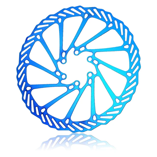 CHOOEE Bicycle Brake Rotors,Steel 160mm/180mm/203mm MTB Road Bike Disc Brake Rotor,For SHIMANO SRAM Centerline 180mm Blue