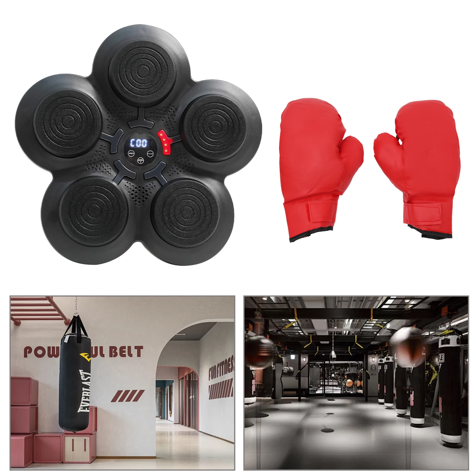 Intelligent Music Boxing Training Machine Bluetooth-Compatible for Boxing Sports Agility Reaction