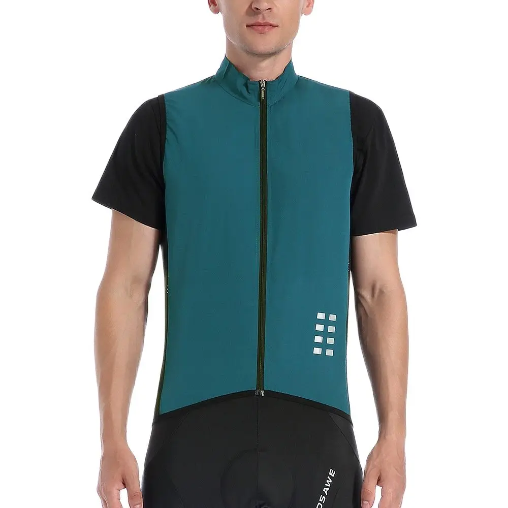 

WOSAWE Cycling Vest Reflective Safety Bicycle Clothing Men Gilet Cut Wind Mtb Bike Back Breathable Mesh Sleeveless Windbreaker