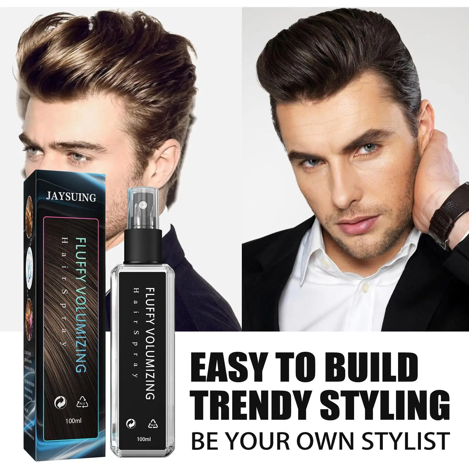  Volumizing Hair Spray 100ml Non Sticky Non Greasy Texture Spray Long Lasting Bright