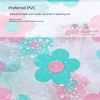 Transparent PVC Makeup Bags Portable Women's Floral Waterproof Cosmetic Bag Travel Washing Toiletry Shower Storage Pouches 4